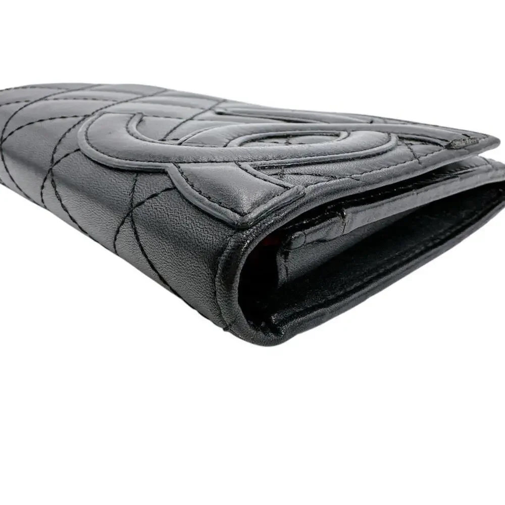 CHANEL Black Leather Wallet